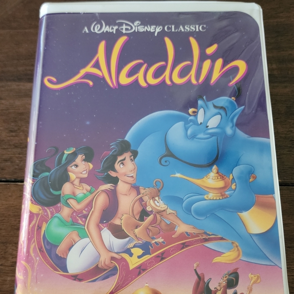 Vintage RARE Aladdin VHS 1993‎ Black Diamond #1662 Disney